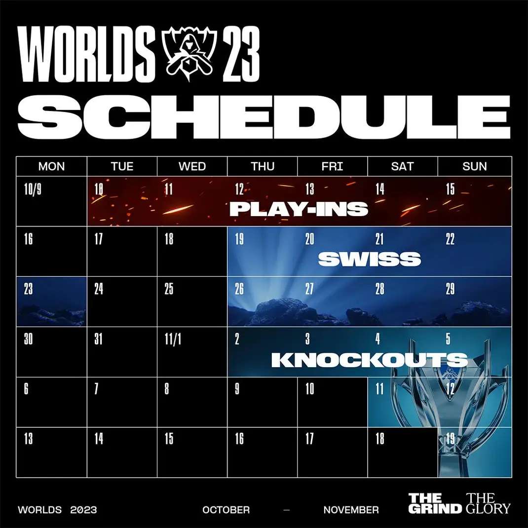 Kalendarz mistrzostw LoL